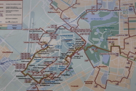 バス路線が充実するアムステルダム